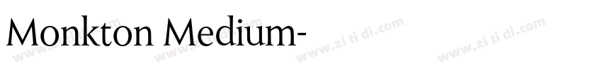 Monkton Medium字体转换